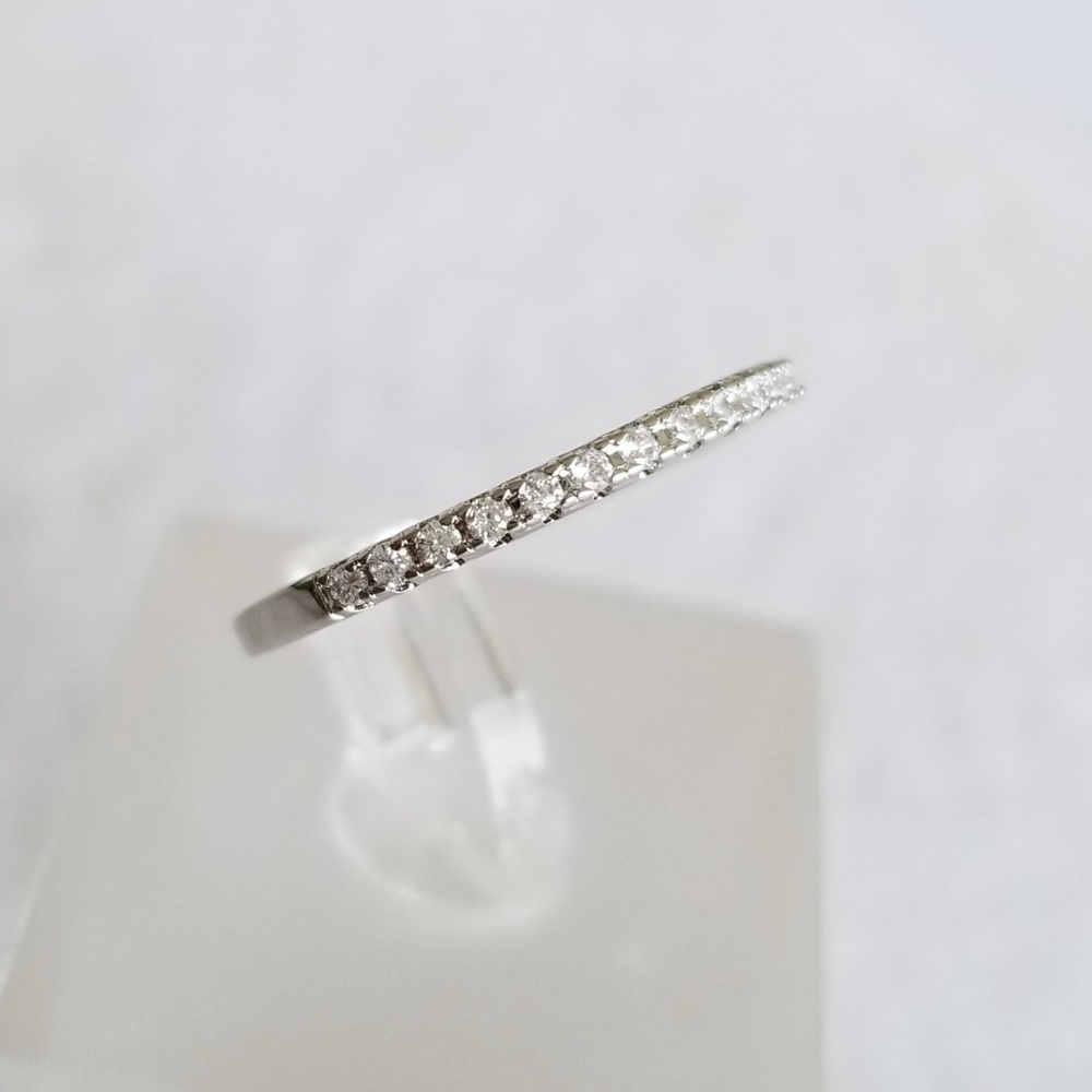 HOST PICK!!! 🌹 18k White Gold Pave Band - Picture 3 of 7